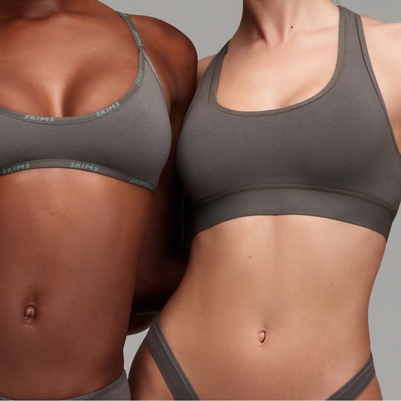 SKIMS Swim - tank bikini top - Gunmetal - Picture 1 of 3